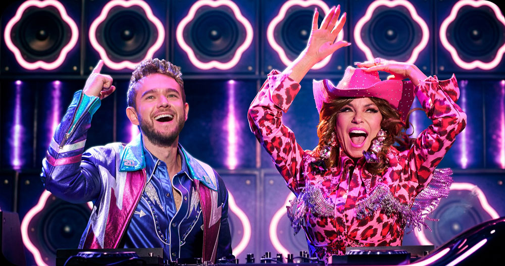 Zedd and Shania Twain on stage
